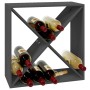 Solid gray pine wood wine rack 62x25x62 cm by vidaXL, Wine and liquor cabinets - Ref: Foro24-821761, Price: 67,99 €, Discount: %