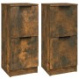 Aparadores 2 uds madera contrachapada roble ahumado 30x30x70 cm de vidaXL, Aparadores - Ref: Foro24-817019, Precio: 60,99 €, ...