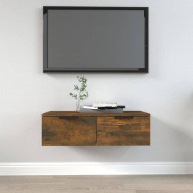 Engineered wood smoked oak wall cabinet 68x30x20 cm by vidaXL, Shelves and shelves - Ref: Foro24-817093, Price: 51,05 €, Disc...