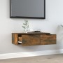 Engineered wood smoked oak wall cabinet 68x30x20 cm by vidaXL, Shelves and shelves - Ref: Foro24-817093, Price: 51,36 €, Disc...