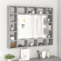 Sonoma gray furniture with mirror and LED 91x15x76.5 cm by vidaXL, bathroom vanities - Ref: Foro24-820449, Price: 79,61 €, Di...