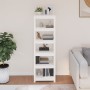 Solid pine wood white bookshelf 50x35x154 cm by vidaXL, Bookcases and shelves - Ref: Foro24-821715, Price: 107,56 €, Discount: %