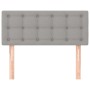 Cabecero de tela gris claro 90x5x78/88 cm de vidaXL, Cabeceros y pies de cama - Ref: Foro24-346416, Precio: 48,09 €, Descuent...