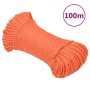 Cuerda de trabajo polipropileno naranja 6 mm 100 m de vidaXL, Sogas y cuerdas metálicas - Ref: Foro24-152925, Precio: 13,81 €...