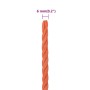 Cuerda de trabajo polipropileno naranja 6 mm 100 m de vidaXL, Sogas y cuerdas metálicas - Ref: Foro24-152925, Precio: 13,81 €...