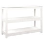 Solid white pine wood console table 110x40x74 cm by vidaXL, Side tables - Ref: Foro24-821665, Price: 131,02 €, Discount: %