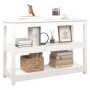 Solid white pine wood console table 110x40x74 cm by vidaXL, Side tables - Ref: Foro24-821665, Price: 131,02 €, Discount: %