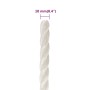 White polypropylene work rope 10 mm 250 m by vidaXL, Ropes and metal cords - Ref: Foro24-153053, Price: 66,77 €, Discount: %