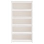 Solid pine wood white bookshelf 80x35x154 cm by vidaXL, Bookcases and shelves - Ref: Foro24-821690, Price: 135,85 €, Discount: %