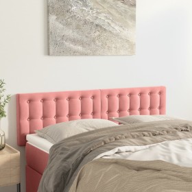 Cabeceros 2 unidades terciopelo rosa 72x5x78/88 cm de vidaXL, Cabeceros y pies de cama - Ref: Foro24-346475, Precio: 63,11 €,...