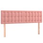 Cabeceros 2 unidades terciopelo rosa 72x5x78/88 cm de vidaXL, Cabeceros y pies de cama - Ref: Foro24-346475, Precio: 63,19 €,...