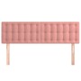 Cabeceros 2 unidades terciopelo rosa 72x5x78/88 cm de vidaXL, Cabeceros y pies de cama - Ref: Foro24-346475, Precio: 63,19 €,...