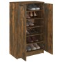 Schuhschrank aus geräuchertem Eichensperrholz, 59 x 35 x 100 cm von vidaXL, Schuhregale und Schuhorganisatoren - Ref: Foro24-...