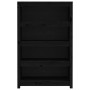 Estantería madera maciza de pino negra 80x35x126 cm de vidaXL, Librerías y estanterías - Ref: Foro24-821688, Precio: 136,99 €...