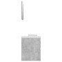 Conjunto de muebles de baño aglomerado gris hormigón de vidaXL, Muebles de baño - Ref: Foro24-3071589, Precio: 159,47 €, Desc...