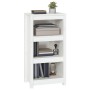 Estantería madera maciza de pino blanca 50x35x97 cm de vidaXL, Librerías y estanterías - Ref: Foro24-821705, Precio: 77,99 €,...