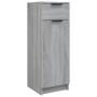 Armario de baño madera contrachapada gris Sonoma 32x34x90 cm de vidaXL, Taquillas y armarios de almacenamiento - Ref: Foro24-...