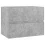 Conjunto de muebles de baño aglomerado gris hormigón de vidaXL, Muebles de baño - Ref: Foro24-3071589, Precio: 159,47 €, Desc...