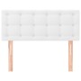 White synthetic leather headboard 90x5x78/88 cm by vidaXL, Headboards and footboards - Ref: Foro24-346425, Price: 48,42 €, Di...