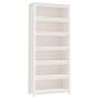 Estantería madera maciza de pino blanca 80x35x183 cm de vidaXL, Librerías y estanterías - Ref: Foro24-821695, Precio: 200,53 ...