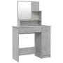 Concrete gray dressing table with mirror 86.5x35x136 cm by vidaXL, Bedroom Dressers - Ref: Foro24-802961, Price: 86,01 €, Dis...