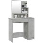 Concrete gray dressing table with mirror 86.5x35x136 cm by vidaXL, Bedroom Dressers - Ref: Foro24-802961, Price: 86,01 €, Dis...