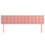 Cabeceros 2 unidades de terciopelo rosa 100x5x78/88 cm de vidaXL, Cabeceros y pies de cama - Ref: Foro24-346535, Precio: 72,1...