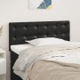 Cabecero de cuero sintético negro 100x5x78/88 cm de vidaXL, Cabeceros y pies de cama - Ref: Foro24-346444, Precio: 40,41 €, D...