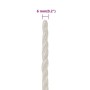 White 6 mm 25 m polypropylene work rope by vidaXL, Ropes and metal cords - Ref: Foro24-153040, Price: 8,07 €, Discount: %