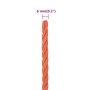 Orange polypropylene work rope 6 mm 250 m by vidaXL, Ropes and metal cords - Ref: Foro24-152926, Price: 30,99 €, Discount: %