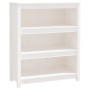 Estantería madera maciza de pino blanca 80x35x97 cm de vidaXL, Librerías y estanterías - Ref: Foro24-821680, Precio: 125,22 €...