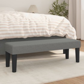 Banco de tela gris oscuro 100x30x30 cm de vidaXL, Bancos - Ref: Foro24-346645, Precio: 56,40 €, Descuento: %