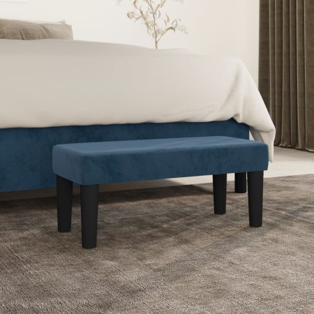 Dark blue velvet bench 70x30x30 cm by vidaXL, Banks - Ref: Foro24-346642, Price: 42,47 €, Discount: %