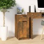 Smoked oak chipboard desk cabinet 33.5x50x75 cm by vidaXL, Lockers and storage cabinets - Ref: Foro24-817129, Price: 58,77 €,...