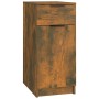 Smoked oak chipboard desk cabinet 33.5x50x75 cm by vidaXL, Lockers and storage cabinets - Ref: Foro24-817129, Price: 57,98 €,...