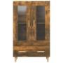 Aparador de madera contrachapada roble ahumado 70x31x115 cm de vidaXL, Aparadores - Ref: Foro24-817477, Precio: 88,41 €, Desc...