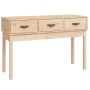 Mesa consola madera maciza de pino 114x40x75 cm de vidaXL, Mesas auxiliares - Ref: Foro24-821754, Precio: 99,47 €, Descuento: %