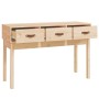 Mesa consola madera maciza de pino 114x40x75 cm de vidaXL, Mesas auxiliares - Ref: Foro24-821754, Precio: 99,47 €, Descuento: %