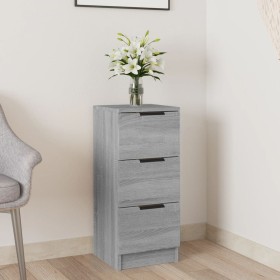 Aparador de madera contrachapada gris Sonoma 30x30x70 cm de vidaXL, Aparadores - Ref: Foro24-817014, Precio: 58,99 €, Descuen...