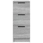 Sonoma gray plywood sideboard 30x30x70 cm by vidaXL, Sideboards - Ref: Foro24-817014, Price: 57,18 €, Discount: %