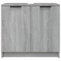 Armario de baño madera contrachapada gris Sonoma 64,5x33,5x59cm de vidaXL, Taquillas y armarios de almacenamiento - Ref: Foro...