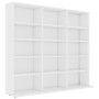 Armario para CDs madera contrachapada blanco 102x23x89,5 cm de vidaXL, Almacenamiento para CD y DVD - Ref: Foro24-801787, Pre...