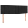 Cabeceros 2 unidades terciopelo negro 72x5x78/88 cm de vidaXL, Cabeceros y pies de cama - Ref: Foro24-346056, Precio: 67,48 €...