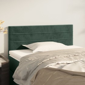 Cabecero de terciopelo verde oscuro 100x5x78/88 cm de vidaXL, Cabeceros y pies de cama - Ref: Foro24-346141, Precio: 46,99 €,...