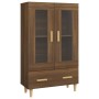 Aparador alto de madera contrachapada marrón roble 70x31x115 cm de vidaXL, Aparadores - Ref: Foro24-817479, Precio: 67,57 €, ...