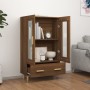 Tall brown oak plywood sideboard 70x31x115 cm by vidaXL, Sideboards - Ref: Foro24-817479, Price: 88,33 €, Discount: %