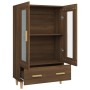 Aparador alto de madera contrachapada marrón roble 70x31x115 cm de vidaXL, Aparadores - Ref: Foro24-817479, Precio: 67,57 €, ...