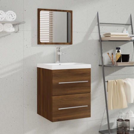 Bathroom cabinet with oak brown mirror 41x38.5x48 cm by vidaXL, Bathroom furniture - Ref: Foro24-820471, Price: 49,99 €, Disc...