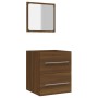 Bathroom cabinet with oak brown mirror 41x38.5x48 cm by vidaXL, Bathroom furniture - Ref: Foro24-820471, Price: 49,99 €, Disc...