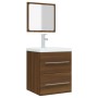 Bathroom cabinet with oak brown mirror 41x38.5x48 cm by vidaXL, Bathroom furniture - Ref: Foro24-820471, Price: 49,99 €, Disc...